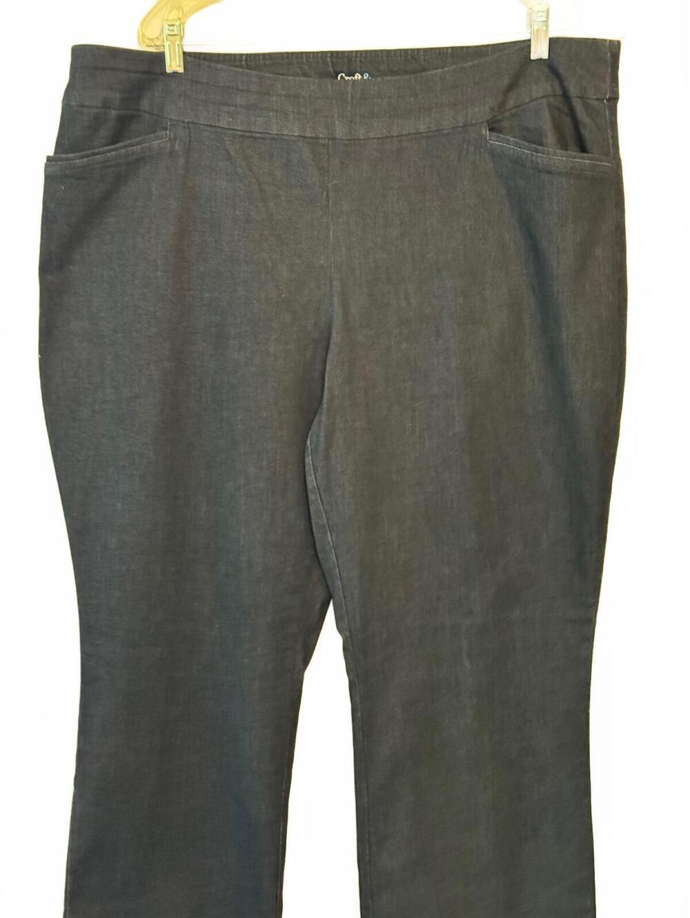 Croft & Barrow Women's Plus 22W Regular Effortless Stretch Denim Pants